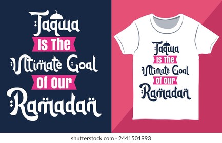 Islamic Typography T-shirt Design for Print, Islamic Vector T-shirt, Inspiring Islamic Quote Design