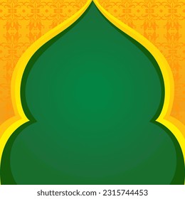 
Islamic vector background with copy space for text