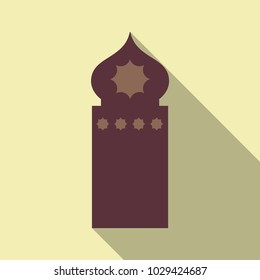 Islamic vector design glow mosque interior for Ramadan Kareem background