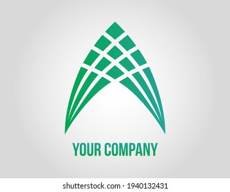 Islamic Vector Logo Company. This Logo Is Inspired By The Shape Of The Dome Or The Shape Of The Doors Of Muslim Places Of Worship. On The Other Hand, This Logo Associates Woven Which Is Identical To I