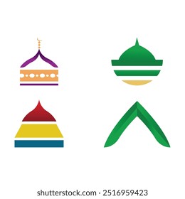 Logos del Vector islámico. Diseño de iconos de vector islámico. 