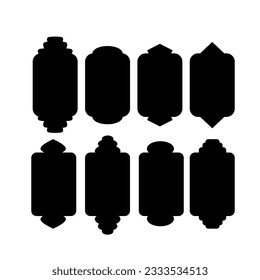 Islamic vector shape of a window or door arch