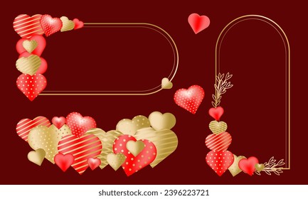Islamic vector shape of a window or door arch. Ramadan kareem silhouette icon. Love princess mirror. Valentines zen arch