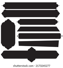 islamic vector shapes for text