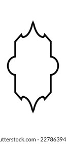 
Marco vintage islámico. Elemento vectorial de la plantilla de diseño de marco y borde de estilo islámico. Adecuado para los elementos de diseño de afiches de Ramadán, tarjetas de felicitación Eid Mubarak, y espacio de copia para cita islámica