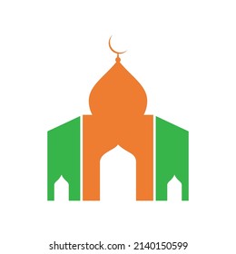 Islamic wallpaper, Mosque icon vector template