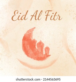 Islamic Watercolor Eid Al Fitr