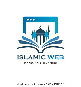 Ilustración del logotipo web islámico