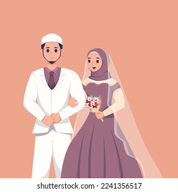 Illustration zum Design von islamischen Hochzeitskopien