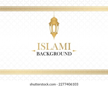 Islamic white and gold color instagram feed graphic design