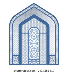 Islamic window of the mosque 