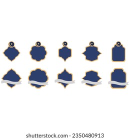 Islamic window shape. Arabic door shape. Islamic arhitecture elements of window and door.