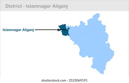 Islamnagar Aliganj sub-district map, Jamui District, Bihar State, Republic of India, Government of Bihar, Indian territory, Eastern India, politics, village, tourism