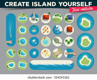 Island constructor, you can create isle yourself.