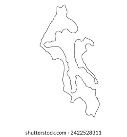 Island County, Washington . Outline of the map