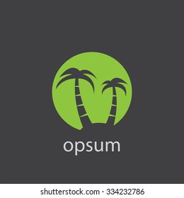 island cut identity template icon design element