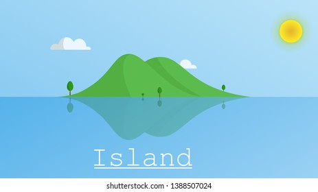 
The island is far away