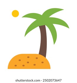 Island Flat Icon Design para personal y Uso comercial