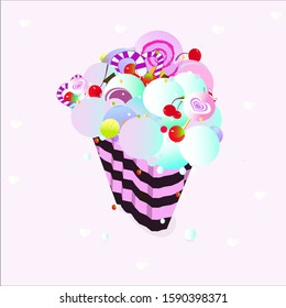 island is in the form of sweets 