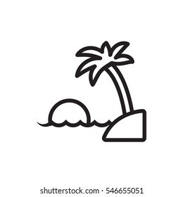 island icon illustration isolated vector sign symbol