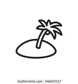 island icon illustration isolated vector sign symbol