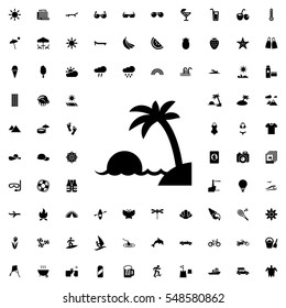 island icon illustration isolated vector sign symbol