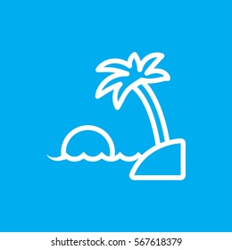 island icon illustration isolated vector sign symbol