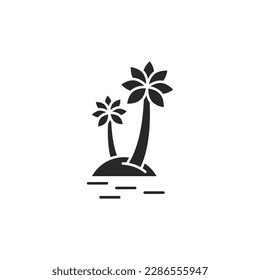 Island icon, isolated Island sign icon, vector illustration