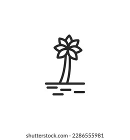 Island icon, isolated Island sign icon, vector illustration