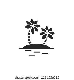 Island icon, isolated Island sign icon, vector illustration