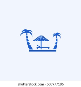 island icon, isolated, white background