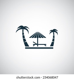 island icon on white background 