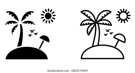 island icon on white background