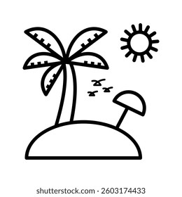 island icon on white background