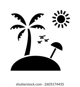 island icon on white background