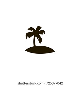 island icon. sign design