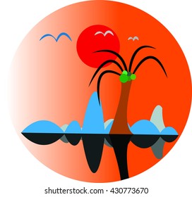 island icon vector logo picture image graphic art ui eps ai drawing