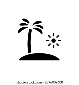 ISLAND icon in vector. Logotype