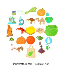 Island icons set. Cartoon set of 25 island vector icons for web isolated on white background