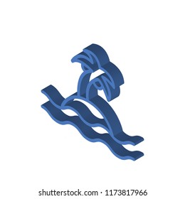 Island isometric left top view 3D icon