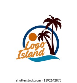 Island Logo Design Stock Vector (Royalty Free) 1192142875 | Shutterstock