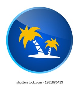 island, logo or sign for user interface in travel application