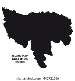 Karta goli otok Opaki Teodorović