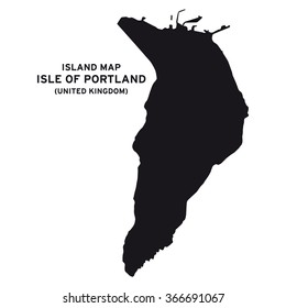 Island Map Of Isle Of Portland (United Kingdom)