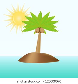 Island in the ocean