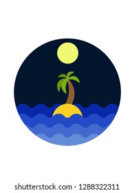Island in the ocean