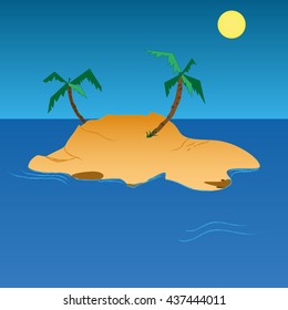 Island in the ocean