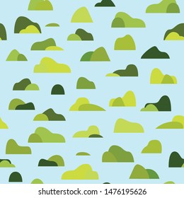 island ocean sea abstract seamless pattern illustration