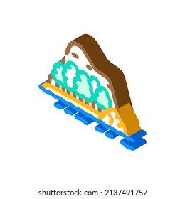island ocean summer vacation isometric icon vector. island ocean summer vacation sign. isolated symbol illustration