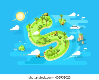 Island offshore design